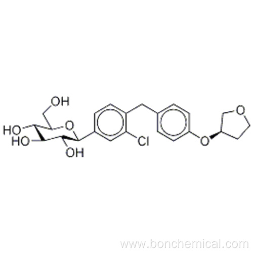 D-Glucitol, 1,5-anhydro-1-C-[4-chloro-3-[[4-[[(3S)-tetrahydro-3-furanyl]oxy]phenyl]m ethyl]phenyl]-,( 57365550, 57187377,1S)- CAS 864070-44-0 